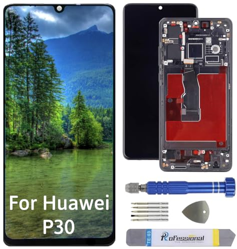 Int'x Full INCELL Display für Huawei P30 ELE-L09 LCD Bildschirm Ersatz Touchscreen mit Werkzeug Schwarz mit Rahmen Hohe Qualität