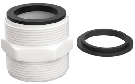 rockible Adaptador de Manguera de Piscina 1,5 1,5 Pulgadas Bomba de Piscina Extensor de Manguera Conector repuestos Duradero Adaptador Macho a Macho de 1 1/2