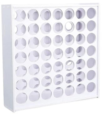 Amagogo Farbaufbewahrungsregal, vertikales Farbregal für Künstlerbedarf, Pigmentständer, Flaschen, DIY-Behälterregal, Farbhalter, Farb-Organizer, 49 Loch