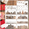 Yhliua Weihnachts-Schablonen, 11 Weihnachtshaus, Holzschablone, Kunststoff, wiederverwendbar, zum Malen, Basteln, Brennen, Zeichnen, Ornamente, Türhänger, Karten, Wandkuchen, Kekse