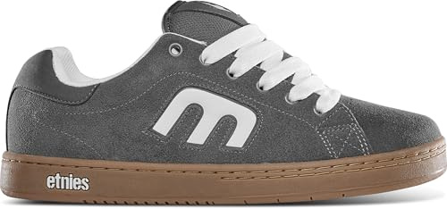 Etnies Herren Callicut Skate Shoe, Grey/White/Gum, 39 EU