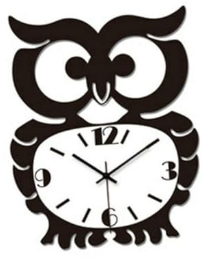 BIUDECO Retro Wanduhr Katzenkopf Acryl Leise Ohne Ticken Wanduhr Wohnzimmerschmuck Wanddekoration Schlafzimmer Kinderzimmer