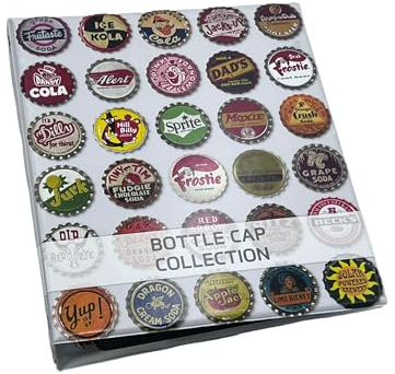 SCHULZ Album capsule de bière et autres boissons, peut contenir plus de 175 capsules, dimensions 32 x 28 cm, cadeau pour les amateurs de bière