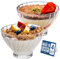 CRYSTALIA Impilabile Premium Ciotola per Dessert in Vetro 290ml SENZA PIOMBO Coppe Gelato, Bicchieri da Dessert, Ciotola per Budino Tazza da Dessert Ciotola da Immersione Coppette Vetro, Dessert Bowls