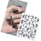 Snake Nails Sticker For New Year Black Snake Nails Decals Self-Adhesive Nails Sticker Nails Art Stickers Nails Supplies