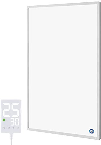 Hocosyme Infrarotheizung mit Thermostat 600 Watt, Infrarotheizung Wandmontage - 1-3 Min auf Betriebstemperatur bis 120 Grad - TÜV - Touch-Thermostat