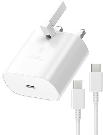 25W Super Fast Charger USB C Charger Plug and Cable for Samsung Galaxy S24 S23 S22 S21 S20 A33 A34 A35 A55 A53 A54 A16 A15 A14 A13 A12 A05S A04S A32 A20E Phone 15/16e 16 Pro Max Google Pixel 8 7 6