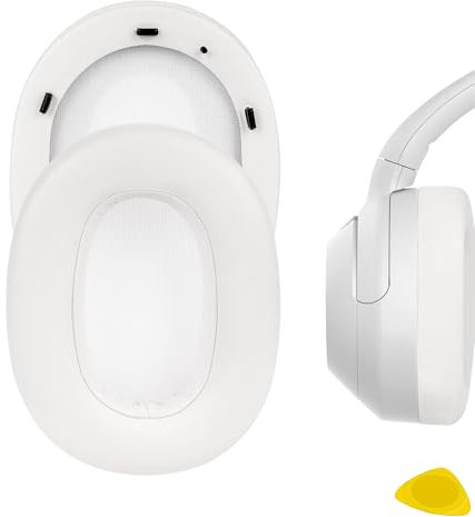 Geekria Replacement Ear Pads Compatible with Sony ULT WEAR, WH-ULT900N Headphones Ear Cushions, Repair Parts (White)
