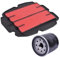 TGVSELPJ Parti di Moto Kit di Pulizia per Filtro Aria E Filtro Olio per Moto per Honda VFR800 VFR 800 VTEC RC46 2011 2014 2015 2016 2017 2019 17210-MBG-000