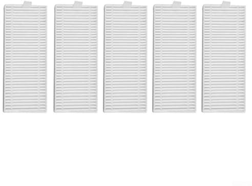 Juego de 5 filtros para aspiradoras robóticas Grundig VCR 4230 y VCR 6230, eliminación de polvo