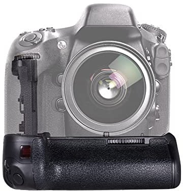 Vertical Battery Grip for Canon 80D and 70D, Compatible with LP-E6 Batteries, Includes Remote and Holder