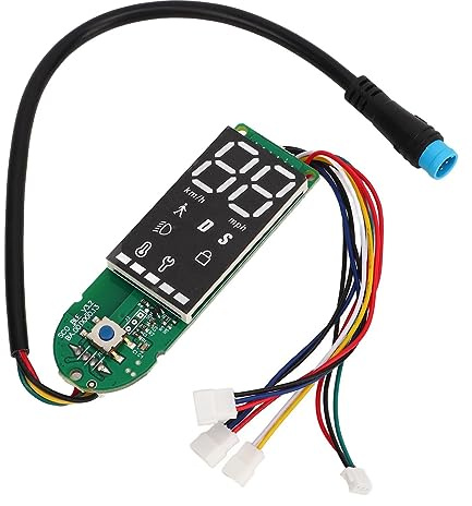 RASTKY wasserdichte Elektrische Scooter -Leiterplatten -Platine PCB Dashboard Ersatz Pro 2 Electric Scooter 4 Draht Dual Bremse, Echtzeit Strom und Geschwindigkeitsanzeige, Einfache Installation,