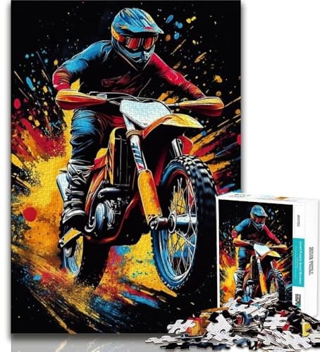 Puzzle für Erwachsene 1000 Teile schwieriges Motorrad-Puzzle für Teenager Lernspiele Wanddekoration einzigartige Geburtstags 75x50cm