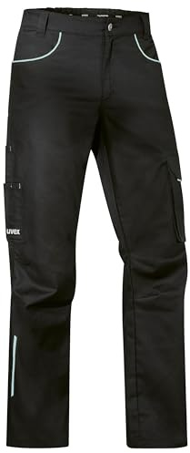 Uvex Tune-up Light Arbeitshose Herren mit 2-Wege-Stretch und Cargotaschen | Leichte Bundhose aus 49 % Polyester, 49 % Baumwolle und 2 % Elasthan, mit elastischem Bund und Werkzeugtaschen