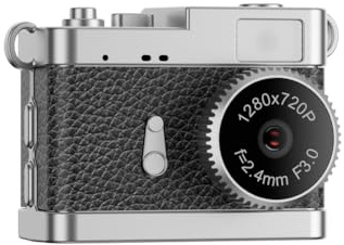 Mini Digitalkamera, 1080P Fotokamera Retro Kamera mit 128 GB Speicher, Portabler Schlüsselanhänger Digitalkamera, Schwarzweiß- und Retrofilter, für Reisen und Unterhaltung