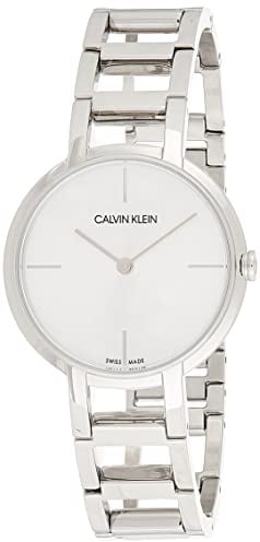 Calvin Klein Damen Analog Quarz Uhr mit Edelstahl Armband K8N23146