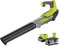 RYOBI Souffleur Jet Blower sans Fil 18V RBL18JB40F – 325 km/h, Turbo, Batterie 4.0Ah + Chargeur Inclus – Nettoyage Rapide Feuilles et Déchets Extérieurs