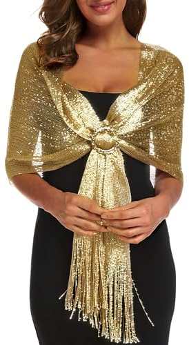 Rheane Schals und Tücher für Abendkleider, Schal für Damen, mit Schnalle, für Abendkleid, Party, Hochzeit, Party, Large