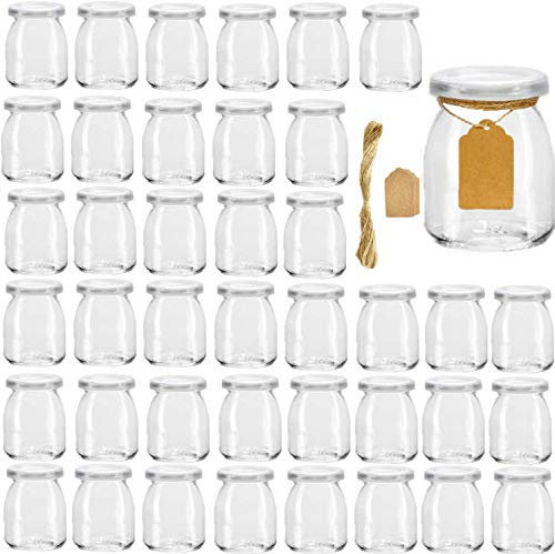 Encheng Vasetti di yogurt da 200 ml, 40 confezioni trasparenti/confezione da 40.