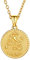 Suplight Gold Libra Coin Necklace Bestfriend Jewelry Stainless Steel Horoscope Constellation Zodiac Star Sign Charm Necklace for Women Men Birthday