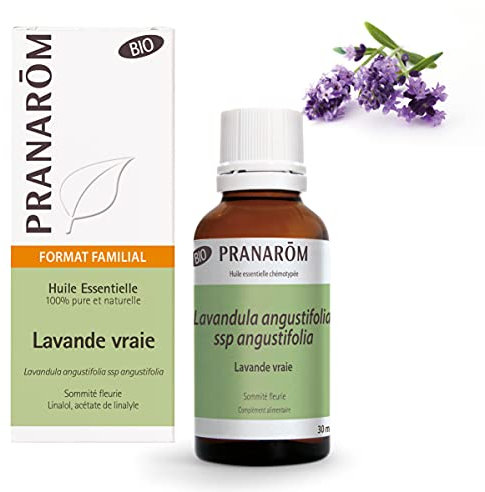 PRANARÔM - Lavande Vraie Bio - Huile Essentielle Chémotypée - Sommeil et Stress - 100% Pure Et Naturelle - HECT - 30 ml