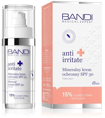 Crema Facial Mineral con Protección Solar SPF 30, Efecto Blur y Adaptación al Tono de Piel, Hipoalergénica y Dermatológicamente Probada para Todo Tipo de Piel, Incluso Sensible e Irritada