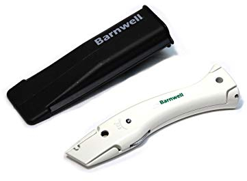 Barnwell Weißes Delphin Delphin Teppich-Monteur zum Trimmen von Arbeiten, festes Messer und Holster ohne Klingen