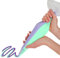 100x Dual Icing Piping Bags - Disposable Pastry/Cake Sugarcraft Decorating Bags