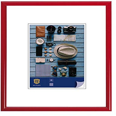 Henzo Bilderrahmen Napoli - Kunststoff - Bildformat 40x40 cm - Rot