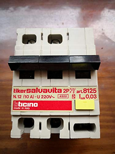 Bticino Differenziale Salvavita Tiker 2P 10A 0,03A 220V art. 8125