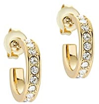Ted Baker Seenita Nano Hoop Ohrringe, Creolen (Goldfarbend/Kristalle)