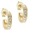 Ted Baker Seenita Nano Hoop Ohrringe, Creolen (Goldfarbend/Kristalle)