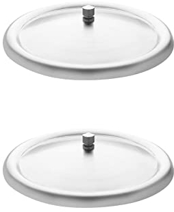 2 Pcs Stainless Steel Cup Lid Tea Cup Cover Mug Cap Cover for Kitchen Coffee Water