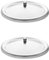 2 Pcs Stainless Steel Cup Lid Tea Cup Cover Mug Cap Cover for Kitchen Coffee Water