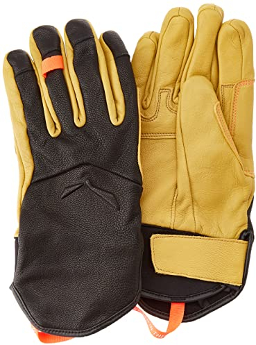 Salewa Ortles Merino-Lederhandschuhe Women, Schwarz, 8/L