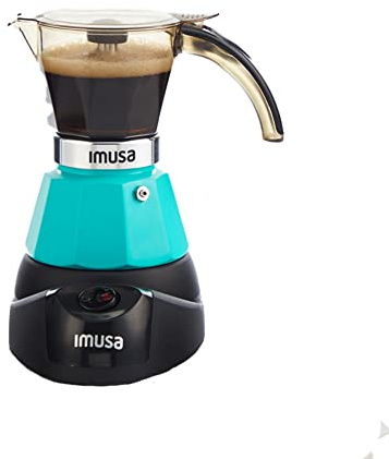 IMUSA 3 or 2cup Electric Espresso Maker, Teal