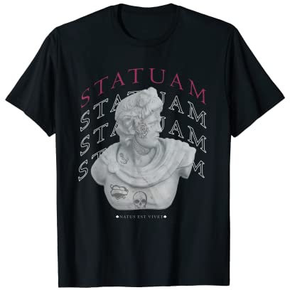 Statuam | Coole Tattoo-Statue mit modernem Grafikdesign T-Shirt
