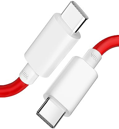 SUPERVOOC Cable Carga para OnePlus 10T, ACOCOBUY 1M 10A Cable USB C a USB C PD Carga Rápida Cable USB Tipo C a Tipo C Warp Charge para OnePlus 9 Pro/8T, para Samsung S23/S22/S21/S20/A53, Pixel 7a/6a/5