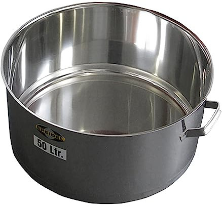 Speidel Edelstahlwanne Getränkewanne 50 Liter, Behälter Auffangwanne Edelstahl, Großer Sektkühler Getränkekühler, Kühlwanne Flaschenkühler Champagnerkühler 50L, Eiskübel für Party