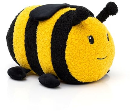 Carousel Home Amelia Bumblebee Doorstop Bee Shaped Door Stop | Novelty Indoor Plush Fabric Honey Bee Doorstop | Decorative Weighted Bug Door Stopper - 1.5kg