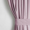 AmeliaHome Set Vorhang H 245 x B 140 cm mit Raffhalter 54 x 10 cm Velvet Optik Puderrosa 1 St. Kräuselband Wellenband Samt Halbverdunkelungsvorhang Fensterdekoration Dekoschal Dekorvorhang