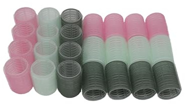 Beauty Lockenwickler Set | schonend für Gesunde Locken ohne Hitze über Nacht - feines & dickes Haar | Heatless Curls Overnight | Für kurze, mittellange, lange Haare | Haftwickler (Multicolor, Ø 4 cm)