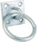 2 Chain Tie Ring On Plate Tie Ring Pack Horse Stable Tack Room 50MM x 50MM (1, Galvanised)