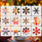 12 Stück Weihnachten Schneeflocke Schablone Kunststoff Schablone für Malerei Zeichnung DIY Fenster Wand Handwerk Karte machen Scrapbooking Stempel