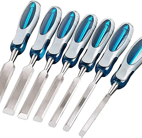 Wood Chisel Set 12 Pieces of Tool Chisels Wood Carving Chisels Carving Percussion Caps High Carbon Steel Processing and Carving Wood