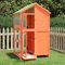 Rantry Casetta per Uccelli Marrone 97x81x152 cm Legno Massello di Pino,