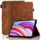 Hülle für Xiaomi Redmi Pad Pro 12.1 Zoll 2024 Tablet Schutzhülle Premium Ledertasche Folio Smart Case mit Auto Schlaf/Aufwach Stifthalter Kartensteckplatz für Xiaomi Redmi Pad Pro, Braun