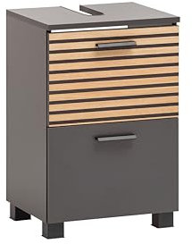 Schildmeyer Katta 158580 Meuble sous-Vasque, Anthracite/Panneau Acoustique, 40,2 x 35 x 60,8 cm