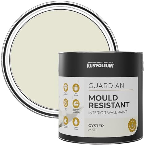 Rust-Oleum Beige Guardian Mould Resistant Wall Paint - Oyster 2.5L