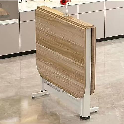 Esstisch aus Massivholz, zusammenklappbar, erweiterbar, in 3 Formen nutzbar, platzsparend, Holzklapptisch für Küche und Wohnzimmer